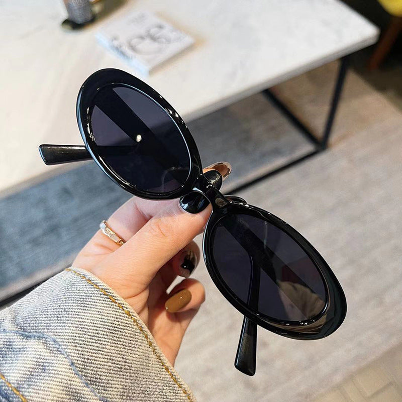 Wholesale PC Oval Small Frame Women's Sunglasses